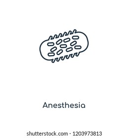 Anesthesia concept line icon. Linear Anesthesia concept outline symbol design. This simple element illustration can be used for web and mobile UI/UX.