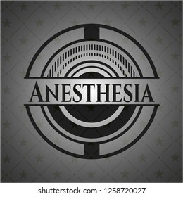 Anesthesia dark emblem