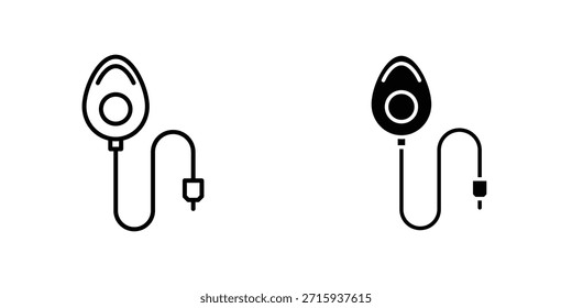 Anesthesia icon design collection. Vector sign and symbol for UI designs