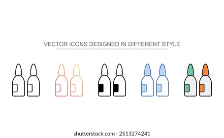 Anesthesia icon design with white background stock illustration