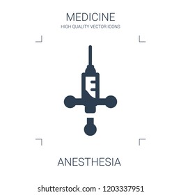 anesthesia icon. high quality filled anesthesia icon on white background. from medical collection flat trendy vector anesthesia symbol. use for web and mobile