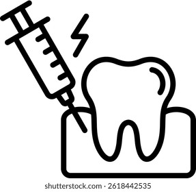 Anesthesia Icon Line Vector Illustration