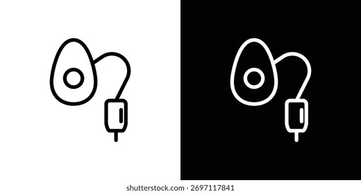 Icono de anestesia Logo. Ilustración vectorial. Ilustración EPS.