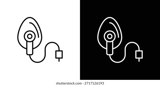 Icono de la anestesia, muestra del Vector del contorno, Descarga del diseño del logotipo