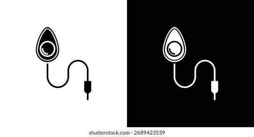Ícone de anestesia ilustração simples em design plano