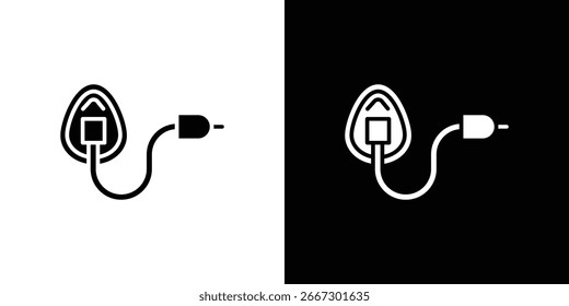 Signo del símbolo del icono de la anestesia, Vector, eps 10