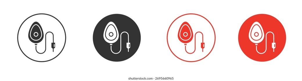 Icono de anestesia colección de Vector. Ilustraciones de Vector