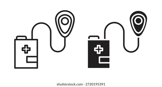 Anesthesia icons. Pixel perfect. Vector outline icon. Flat logo concept.