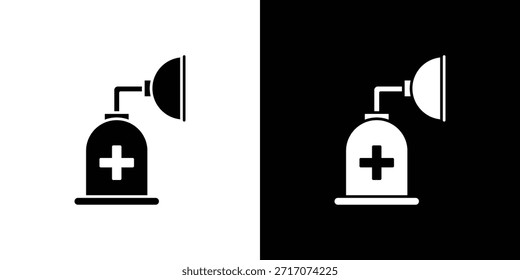 Anesthesia icons vector silhouette design. Vector flat graphic design illustration.