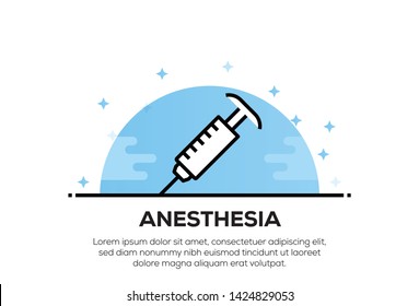 ANESTHESIA AND ILLUSTRATION ICON CONCEPT