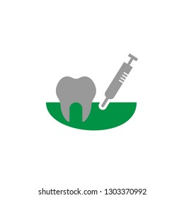 Anesthesia and injection icon. Element of Dental Care icon for mobile concept and web apps. Detailed Anesthesia and injection icon can be used for web and mobile
