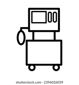 Anesthesia machine icon royalty free vector design illustration