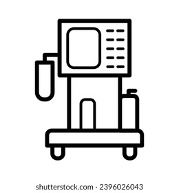 Anesthesia machine icon royalty free vector design illustration