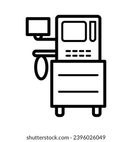 Anesthesia machine icon royalty free vector design illustration