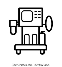 Anesthesia machine icon royalty free vector design illustration