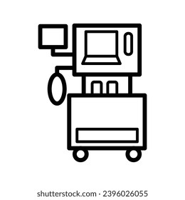 Anesthesia machine icon royalty free vector design illustration