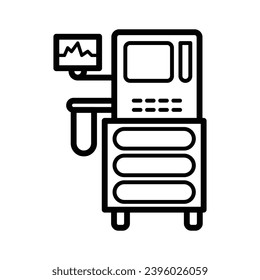 Anesthesia machine icon royalty free vector design illustration