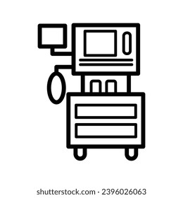 Anesthesia machine icon royalty free vector design illustration