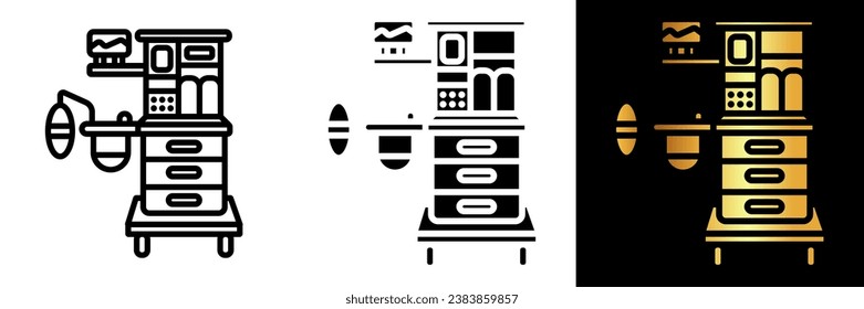 The Anesthesia Machine icon signifies advanced medical technology used in surgical procedures and critical care scenarios.