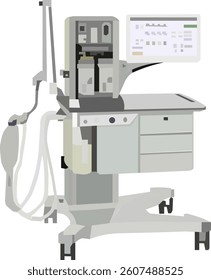 Anesthesia machine used to keep the patient breathing during surgery. Respiratory Circuit: to keep air and gas flowing to and from the patient safely. Scavenging : to remove "waste" gases such as CO2