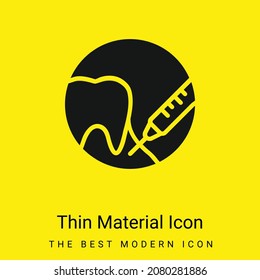 Anesthesia minimal bright yellow material icon