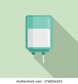 Anesthesia pack icon. Flat illustration of anesthesia pack vector icon for web design