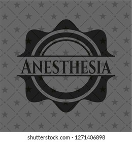 Anesthesia realistic dark emblem
