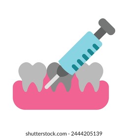 Anesthesia Vector Flat Icon Design