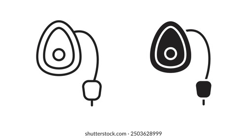 Anesthesia vector icon in solid and outline style