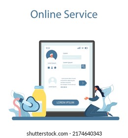 Anesthesiologist online service or platform. Doctor performing local inhalation and epidural anesthesia. Surgery operation preparation. Flat vector illustration.