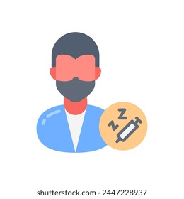 Anesthesiology icon in vector. Logotype
