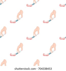 An anesthetic injection in the gum. Stomatology single icon in cartoon style vector symbol stock illustration web.