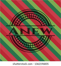 Anew christmas emblem background.