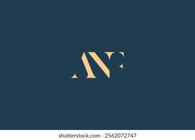 ANF abstract letter logo design. This logo is designed by three abstract letters.