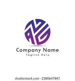 ANG letter creative logo design icon