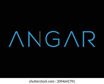 angar minder Logo kreatives Design