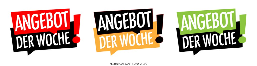 Angebot der Woche in deutscher Sprache