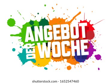 Angebot der Woche
in deutscher Sprache