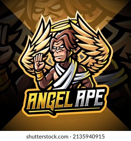 Angel Ape Esport Mascot Logo Design