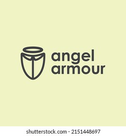 Angel Armour Modern Minimalist Simple Logo Design