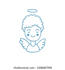 angel avatar doodle icon