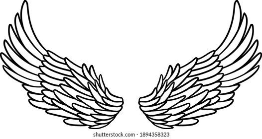 Vector Wings Illustration Stock Vector (Royalty Free) 82487701 ...