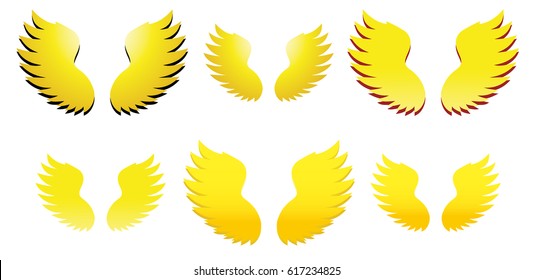 Angel / bird wings, religious symbol - Vector illustration