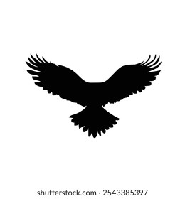 Angel black wings bird fly realistic. Wings of Darkness. Pair of black isolated angel style wings of bird  on white background.