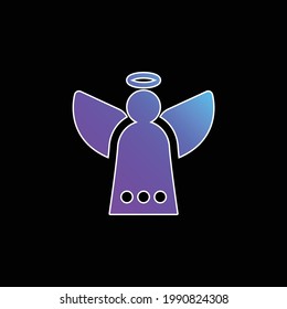 Angel blue gradient vector icon