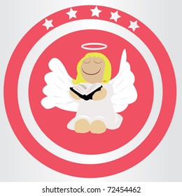 Angel with book
