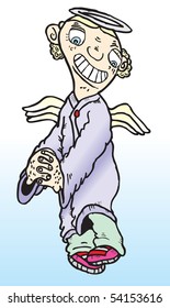 Angel boy cartoon