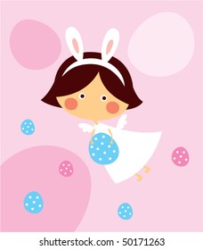 angel bunny easter love greeting