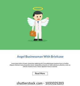 Angel Businesman With Briefcase Information