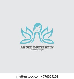 Angel butterfly logo